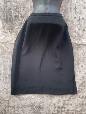 Valentino Miss V Vintage Black Midi Pencil Skirt
